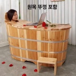 편백힐링스파신지점 | 가정용 욕조 접이식 편백나무 반신욕기 목욕 힐링 간이 홈스파 홈사우나 반신욕통 : 마켓에이비