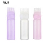 3 색 헤어 오일 이발소 사 리케이터 용품 색칠 병 빗 염색 pink 1pcs : 알레아노