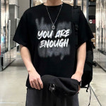 유어 오버핏 레터링 반팔 티셔츠 : OURCLOSET