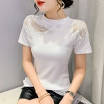 여성 공연복 상의 댄스복 방송댄스 라틴 화려한 줌바댄스복 그린 라인댄스복 반짝이 반팔 퀸룩 : 스피카샵