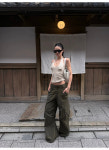 vintage low-rise cargo pants : 엘아비뉴