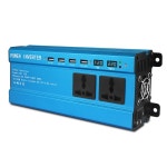 고품질 순수 정현파 전력 인버터 휴대용 DC 12V 24V to 220VAC 1600W 2구 소켓 태양광 자동차/야외/실내 : 신정종합상사Seven
