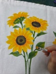 울산 꽃그림 원데이클래스 해바라기 그리기 톨공방 재료비포함 : 톨공방