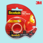 3M 스카치 투명 테이프 522D 디스펜서 일반 투명 리필 유리 매직 다용도 테이프 : 토탈마트