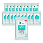 그린핑거 손소독 물티슈 20매 10팩+10팩 / 손물티슈,소독티슈,휴대용,캡형,국내생산 : 그린핑거 스토어