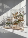 크레아찌온 | 도마뱀 사육장 크레스티드게코 사육장 크레 파충류 크리스티드게코 20x20x30 투명 : 온케이지