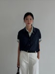 26SS 에이미그레이스 하프 코튼 반팔 셔츠 : 제인쇼룸