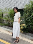 26SS 에이미그레이스 홀리 밴딩 스커트 : 제인쇼룸