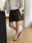 (블랙 익일 출발) 클래식 코튼 데일리 밴딩 하프 숏팬츠 : Potage 포타주