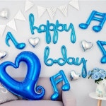 파티팡 파티팡 엔조이 happy b day 블루 생일파티 장식세트