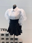 비바 VIVA 23S 팝콘 땡땡이 벌룬 블라우스