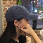 빈티지 워싱 디자인 무지 볼캡 모자