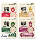 아이누리 내아이애 유기농 떡뻥 쌀과자 4종 세트