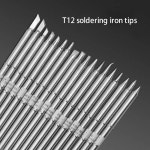 1pc T12 납땜 인두 팁 교체 팁의 다양한 모델 전기 D4 D52 J02 BC3 CF4 KF KL