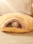 고양이 침낭 숨숨집 강아지 겨울집 보온 방한 담요