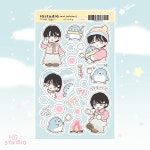 아이오스튜디오 미애와 펭돌이 씰스티커 85x140mm