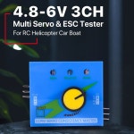 서보 테스터 RC 3CH 디지털 멀티 ESC 일관성 속도 컨트롤러 검사기 조정 헬리콥터 자동차 용 스티어링 기어 CCPM 3 PCS