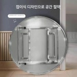 식당 스텐 테이블 식탁 원형 라운드 업소용