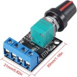 빅원물류12 | 5V 12V 10A 전압 조정기 PWM DC 모터 속도 컨트롤러 통제기 무단 조절기 LED 조광기 전원