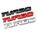 TURBO 터보 자동차 1P 엠블럼 스포츠 메탈 스티커 로고 레터링 튜닝
