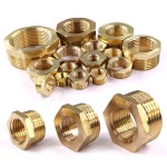 황동 파이프 피팅 육각 니플 어댑터 BSP 수컷 암나사 감소 부시 부싱 1I8 to 1I4 Inch