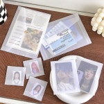 반투명 트레싱 봉투 트레이싱 증명사진 트레싱지 셀프 청첩장 트레이싱지 증명사진 포토카드 슬리브 편지