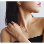 코코날다 풍선강아지 써지컬 스틸 목걸이