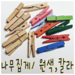 아이큐씨에스플러스 | 아이큐플러스 IQPLUS 나무집게 45mm칼라혼합 100ea