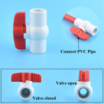 2PCS 20 PVC 파이프 정원 크로스 유니온 수족관 커넥터 직접 팔꿈치 관개 Pipe Clamp