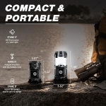달쓰7 | DIBMS 4팩 태양광 캠핑 랜턴 접이식 LED USB 충전식 랜턴 허리케인을 위한 비상 손전등 실내 실외 정전 1 Modern-USB