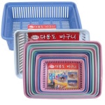 아세아화학 A4용지 바구니4호 플라스틱 바스켓