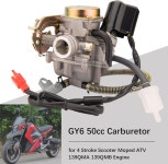 49cc 스쿠터 모프 카뷰레터용 GY6 50cc 카뷰레터 고성능 4행정 흡기 매니폴드 엔진 139QMB PD18J
