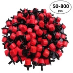 50-800pcs 조정 관개 도저 스프링클러 1 4 에미 터 급수 시스템 용 마이크로 드립