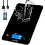 KOIOS 식품 저울 요리용 베이킹을 위한 33파운드 15kg 디지털 주방 저울 무게 그램 온스 정밀 눈금 1g 0 1온스 배터리 타입-C 충전 Tare...