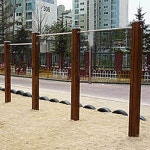 가좌산 체육기구 2(체육장 3 옆) | 철봉 3단 6칸 학교 운동장 철봉 야외 체육기구