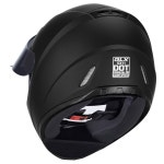 GLX GX11 컴팩트 모터사이클 헬멧 - 매트 대형 풀페이스 틴티드 바이저 DOT 승인 Small