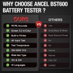 에셀프린터센타 | 프린터 ANCEL 자동차 배터리 테스터 - 12V 24V 100-2 BST600