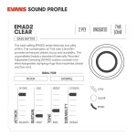 에 EMAD 클리어 베이스 드럼 헤드 16 16 Inch Drum Head