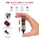 4PCS 1 10 RC 차량 충격 전후방 흡수 댐퍼 조립 세트 1 10 스케일 트랙사스 슬래시 러스틀러 스탬피드 호스 VXL 4x4 2WD 교체 부품 5862