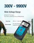 ALLOSUN 전기 울타리 테스터 고장 감지기 디지털 전압 최대 9 9kv 파란색 EM555