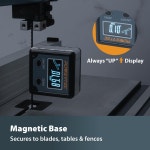 POWERTEC 71828 테이블 톱 각도 게이지 디지털 파인더 각도기 레벨 박스 1팩 목공용 톱 마이터 Plastic Center Finder