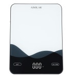 AIMILAR 디지털 주방 저울 22파운드 10kg USB-C 충전식 강화 유리 상단 쉽게 청소 LED 터치스크린 버튼 자동