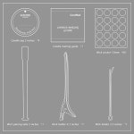 캔들막 캔들 윅 키트 - 도구가 60개의 면 두꺼운 4 6 8 Thick 4 6 8