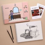 캘리그라피재료 켈리그라피 붓펜 액자 DIY 스프링노트 드로잉노트 캘리그라피 연습장 낙서장