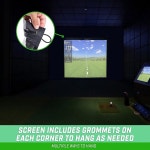 GoSports 골프 시뮬레이터 임팩트 스크린 - 6 5피트 x 7피트 또는 9피트 x 7피트 6 5 ft x 7 ft