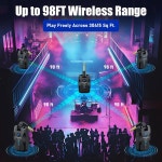 FW2D 무선 시스템 전용 음소거 플러그 2 4GHz 송신기 수신기 어쿠스틱 일렉트릭 베이스 우쿨렐레용 10H 작동 충전식 USB C