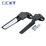 오토바이 미러 수정 된 바람 날개 Ducati Aprilia Honda Suzuki Yamaha Kawasaki BWM KTM 용 조정 가능한 회전