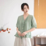 원픽ONEPICK | 여성여름롱블라우스 면접상의 긴팔셔츠 넥프릴 오피스