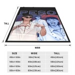 여행용 담요 페소 플루마 침구 멕시코 음악 래퍼 플란넬 침대보 의자 소파 침대 커버 1 As Picture