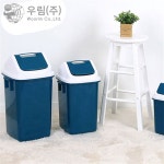 WOORIM 우림 월드사각휴지통 3호 20L 청색 1박스20개